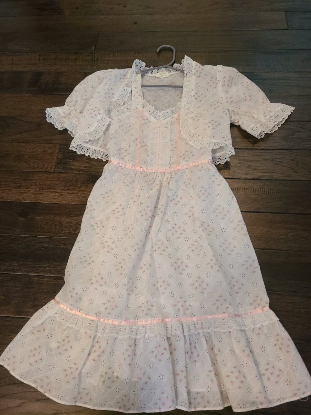 Kids Dummer Dress - White and Pink  Sears